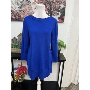 Adrienne Vittadini Women’s Dress Sweater Size M Long Sleeve Boat Neck Pullover